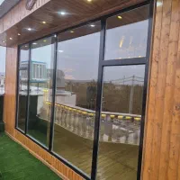 نزئینات ساختمان .کلبه چوبی‌.الاچیق.کاغذ دیواری