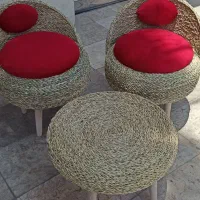 مبل ومیز نهار خوری حصیری|مبلمان خانگی و میز عسلی|خمینیشهر, |دیوار