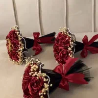 دسته گل سوپرایزی  ربانی گل جاویدان