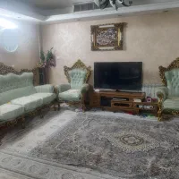 مبل سلطنتی ۹ نفره|مبلمان خانگی و میز عسلی|شیراز, باغ تخت|دیوار