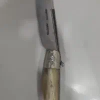 چاقو استاد حسینعلی میر عباسی ۲خط و ۲مهر دسته ش.ا.خ|کلکسیون اشیاء عتیقه|شهرکرد, |دیوار