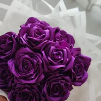 گل های روبانی زیبا|گل مصنوعی|قم, چهل درخت|دیوار