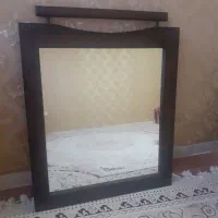 اینه قدی قاب چوبی رنگ قهوه ای