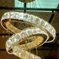 لوستر مدرن . کریستالی . اس ام دی