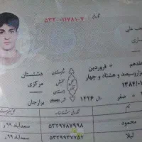 شناسنامه پیدا کردم بنام محب علی یساری