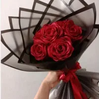 سفارش گل ربانی با کمترین قیمت ۷ شاخه با فویل۳۴۰
