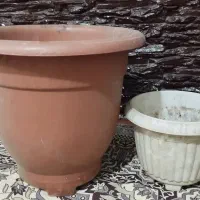گلدان پلاستیکی 2 عدد
