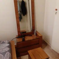 تخت دو نفره تمام چوب با تشک طبی رویال