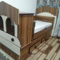 تخت کودک طرح کلبه