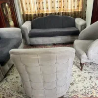مبلمان ۷ نفره راحتی/شرکتی/چستر/پارچه خارجی/چوب راش
