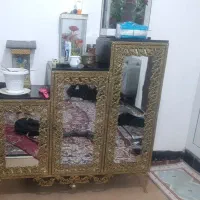 میز تلویزیون +بوفه+ساعت+جاکفشی برنز اصل