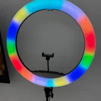 رینگ لایت + پایه ۲.۵ متری|دوربین عکاسی و فیلم‌برداری|مشهد, رضاشهر|دیوار