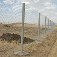 پایه بتنی فنس کشی الیافی باغ و استخر پلیمری