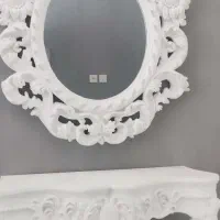 مبل و پاف آینه و کنسول پنکه اینه قدی