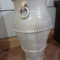 گلدان سفالی پتینه کار دست