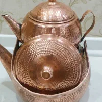 کتری قوری مس زنجان|قوری، کتری، قهوه‌ساز دستی|قزوین, |دیوار