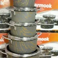 سرویس قابلمه طوسی طرحدار شارنیک