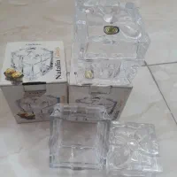 قندان کریستال جفتی و کیک خوری کریستال ایتالیا|ظروف سرو و پذیرایی|تهران, کیانشهر|دیوار