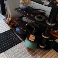 میز تلوزیون مشکی شیشه ای