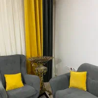 مبل و پرده ست هم(مناسب جهیزیه)