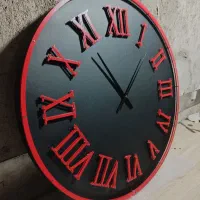 ساعت دیواری فلزی گرد رنگ کوره سایز 90×90|ساعت دیواری و تزئینی|تهران, مشیریه|دیوار