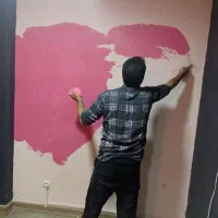 نصب و نصاب کاغذ دیواری بلکا پتینه نقاشی|خدمات پیشه و مهارت|کرمانشاه, |دیوار