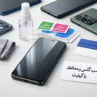 نصب گلس گوشی با کیفیت در محل برای همه گوشی ها