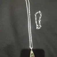 زنجیر و دستبده نقره ایتالیایی|جواهرات|خوانسار, |دیوار