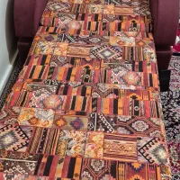 مبل راحتی یکنفره تختخواب شو طرح دار|مبلمان خانگی و میز عسلی|تهران, دردشت|دیوار