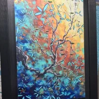 فروش دوعدد تابلو درحدنو|تابلو، نقاشی، عکس|شیراز, لاله|دیوار