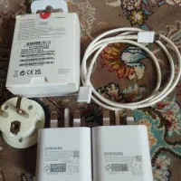 کله شارژر و کابل شارژ تایپ سی اصلی سامسونگ