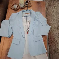 کت شومیز  دخترانه آبی رنگ زیبا