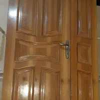 درب چوبی ورودی آپارتمان دو لنگه|مصالح و تجهیزات ساختمان|اصفهان, باتون|دیوار