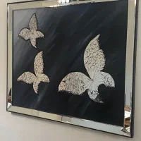 تابلو آینه ای طرح پروانه ۹۰*۱۱۰|تابلو، نقاشی، عکس|تهران, فردوس|دیوار