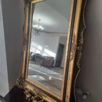 میز آینه ورق طلا
