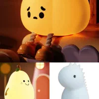 چراغ خواب سیلیکونی کدو،گلابی،دایناسور نسخه سفارشی
