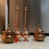 قندان مسی،تنگ-گلاب پاش مسی،قندان برنجی