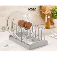 استند درب قابلمه رنگ‌مشکی
