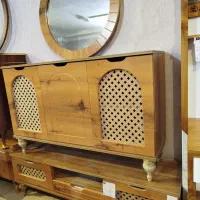 آینه کنسول پنجره ای بلوط زرکالا|بوفه، ویترین، کنسول|یاسوج, |دیوار