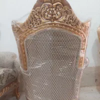 مبل سلطنتی ۹ نفره شاه نشین تمام منبت راش ورق طلا|مبلمان خانگی و میز عسلی|قزوین, |دیوار