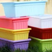 گلدان باغچه ای بزرگ پلاستیکی