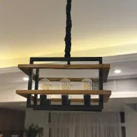 لوستر چوبی|لوستر و چراغ آویز|تهران, سهروردی|دیوار