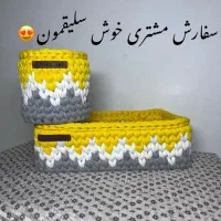 بافت سبدهای تریکو|صنایع دستی و سایر لوازم تزئینی|کنگاور, |دیوار