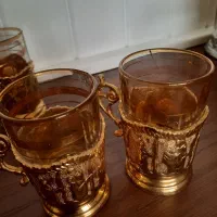 فنجان و قندان برنجی قدیمی|ظروف سرو و پذیرایی|پاکدشت, پاکدشت (مامازند)|دیوار