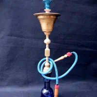 قلیان برنجی تو پر سنگین با یخدان