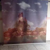 پرده طرح طبیعت|پرده، رانر، رومیزی|اصفهان, علی قلی آقا|دیوار