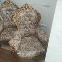 مبلمان سلطنتی ۹ نفره سالم|مبلمان خانگی و میز عسلی|قم, زنبیل آباد|دیوار