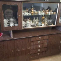 بوفه دو تیکه آنتیک چوب روس