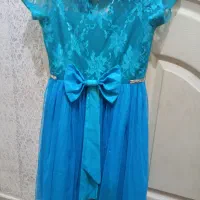 لباس عروس آبی بچگانه