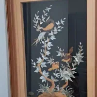 تابلو  دکوراتیو معرق تلفیقی تمام چوب بسیار شیک